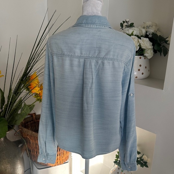 Cloth & Stone Sky Blue Button Down Shirt - Picture 4 of 8